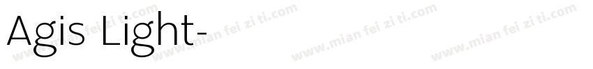 Agis Light字体转换